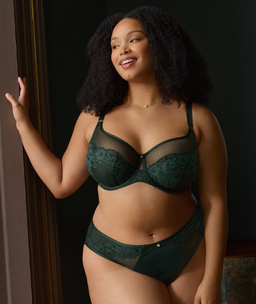 Sculptresse Josephine High Leg Brief - Forest Green